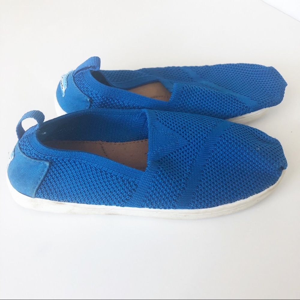Blue Toddler Boy TOMS Mesh Alpargata-K
